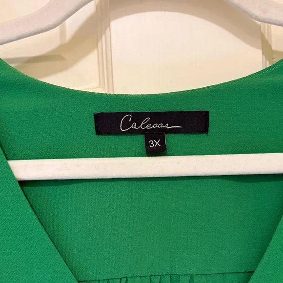 Calessa Vibrant Green Blouse - Picture 2 of 5